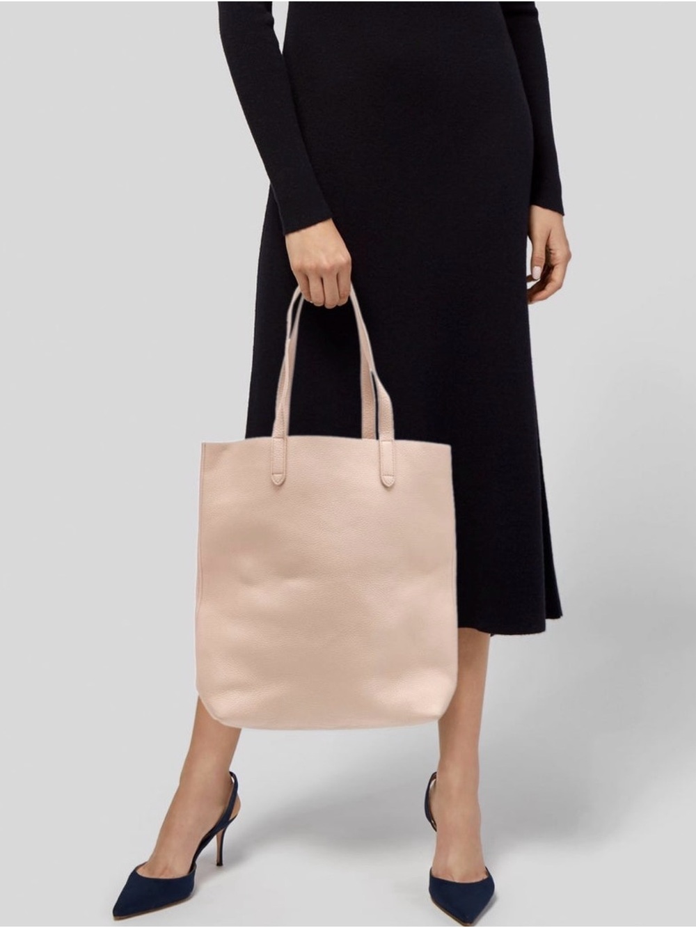 Cuyana Blush Nude Leather Tote - Picture 2 of 6